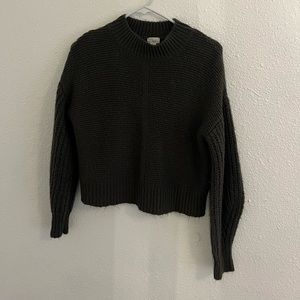 cute grey knit sweater